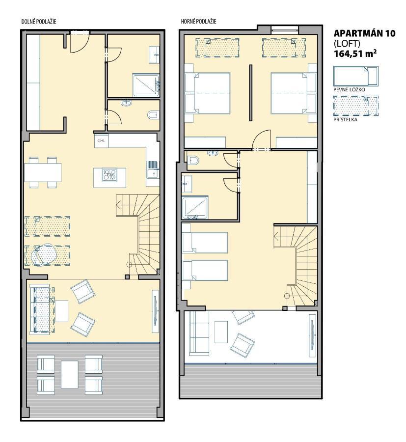 Aparthotel Central Liptovský Mikuláš מראה חיצוני תמונה