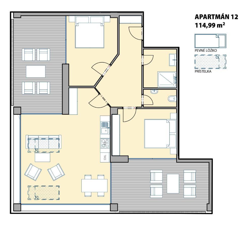 Aparthotel Central Liptovský Mikuláš מראה חיצוני תמונה