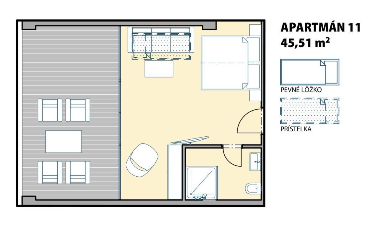 Aparthotel Central Liptovský Mikuláš מראה חיצוני תמונה